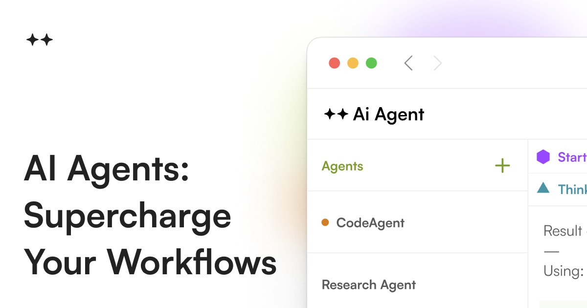 AI Agent: Supercharge Your Workflows with AI image